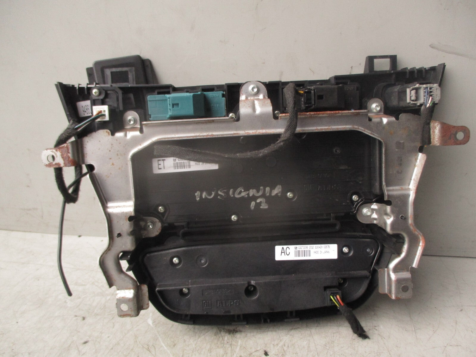 2013 VAUXHALL INSIGNIA MK1 CD RADIO HEATER CLIMATE CONTROL PANEL 13273095