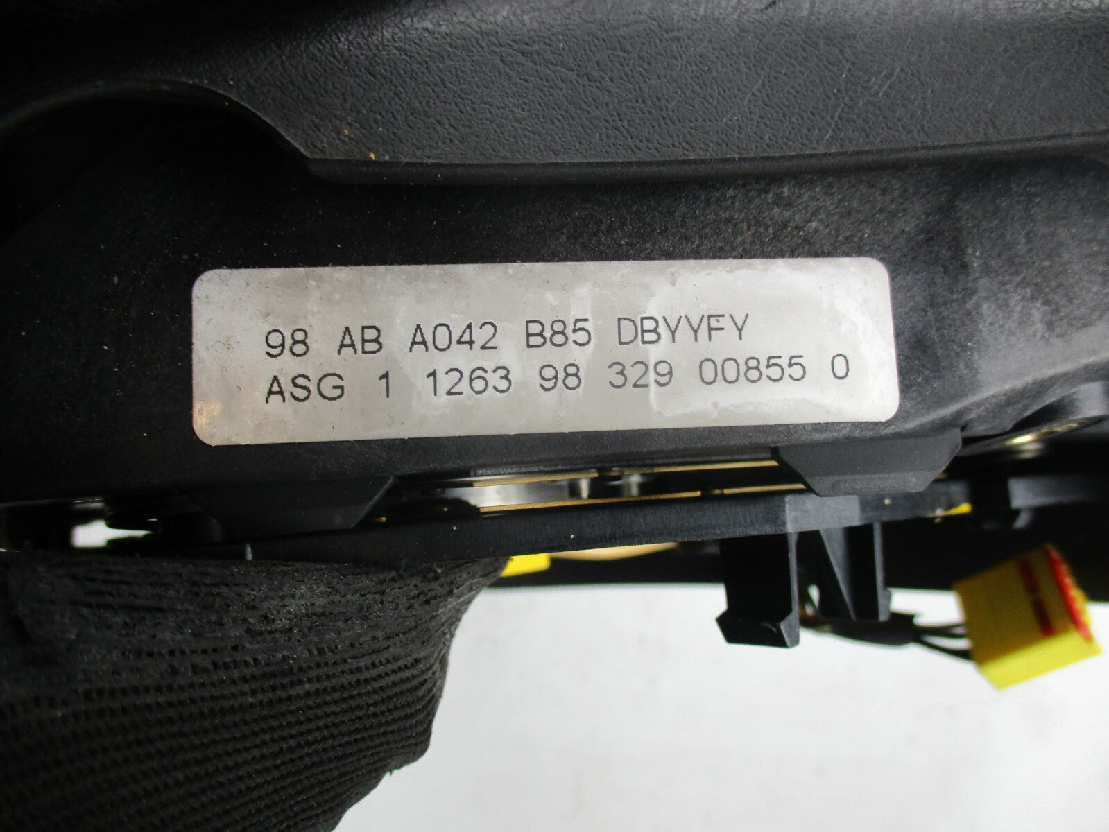 FORD FOCUS MK1 STEERING WHEEL AIRBAG SAFETY BAG BLACK 98ABA042B85