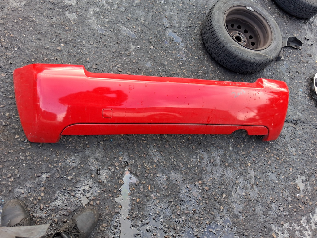 2008 CITROEN C2 COMPLETE REAR LOWER BUMPER RED