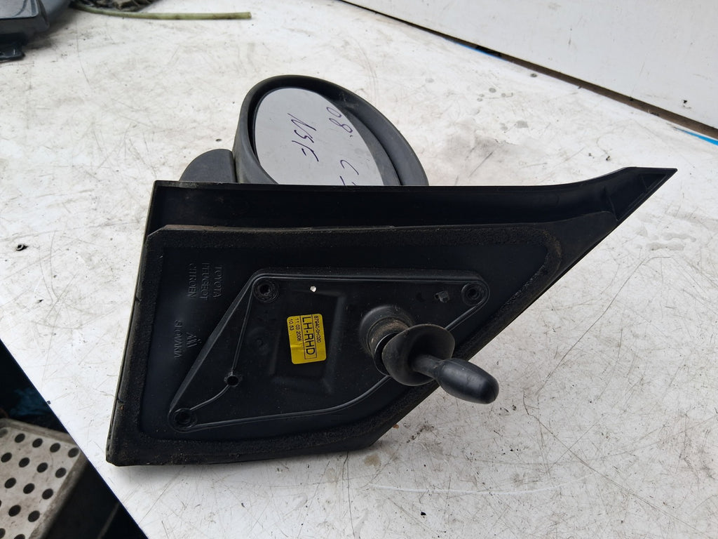 2008 CITROEN C1 MK1 NSF PASSENGER SIDE FRONT MANUAL WING MIRROR RED 879400H020