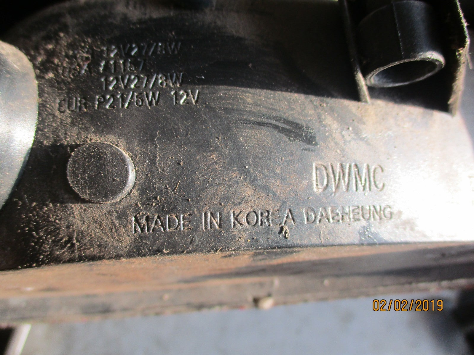 DAEWOO LANOS 2000 OSR DRIVER SIDE REAR LIGHT TAIL LIGHT