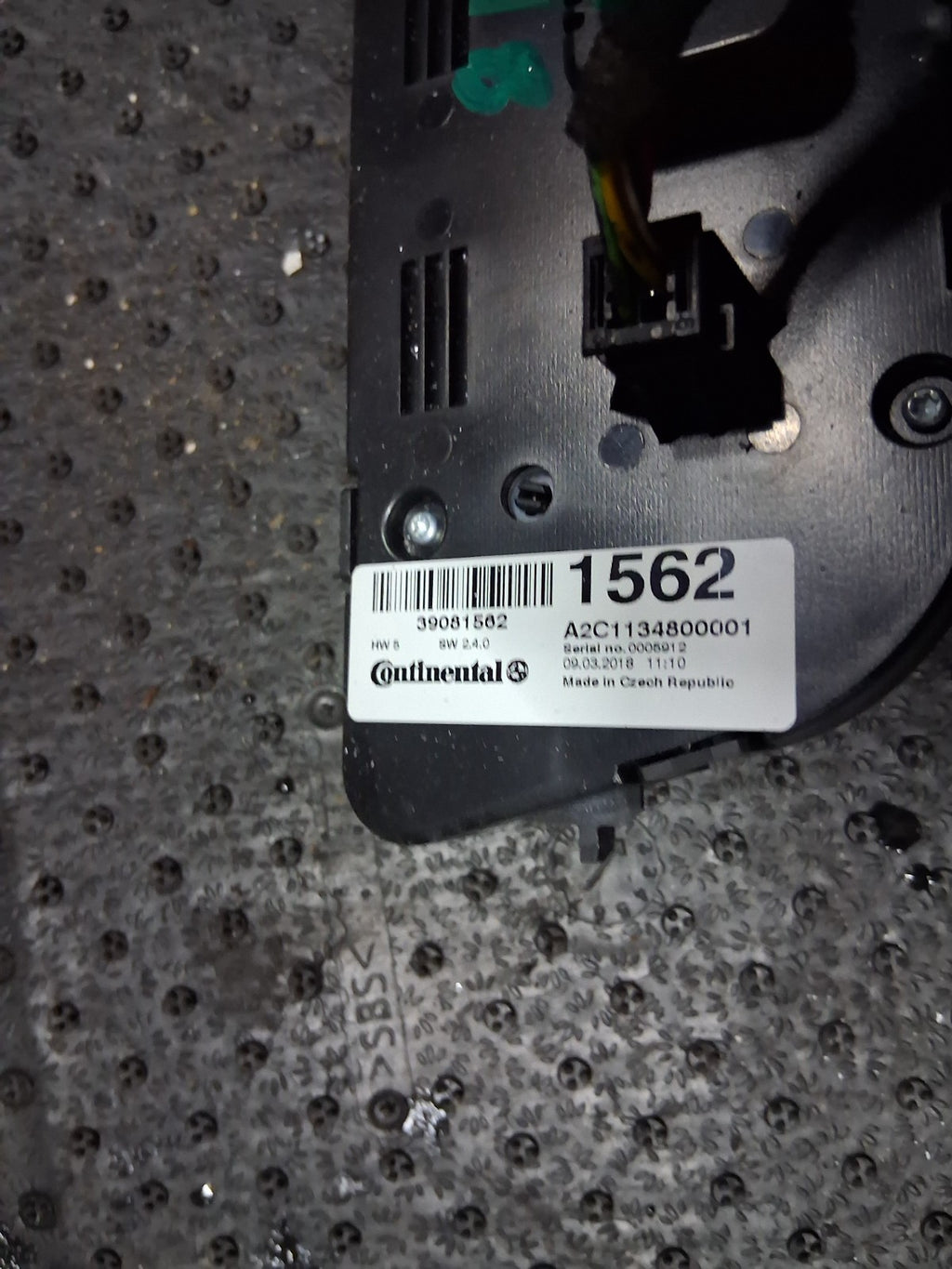2018 VAUXHALL ZAFIRA C AC HEATER CLIMATE CONTROL SWITCH PANEL 39081562