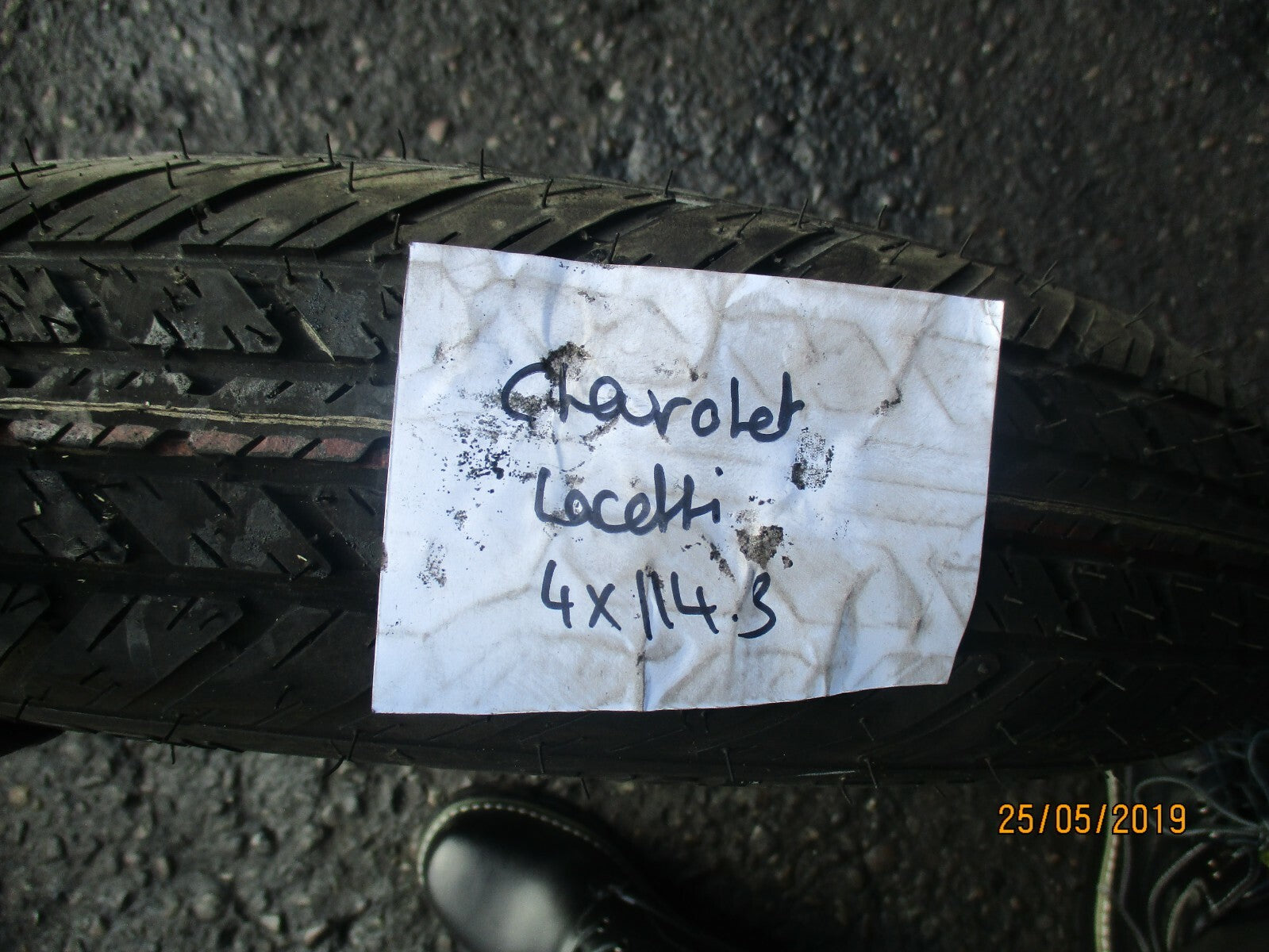 CHEVROLET LACETTI 4 STUD 15 INCH SPACE SAVER WHEEL KUMHO 125/70 R15