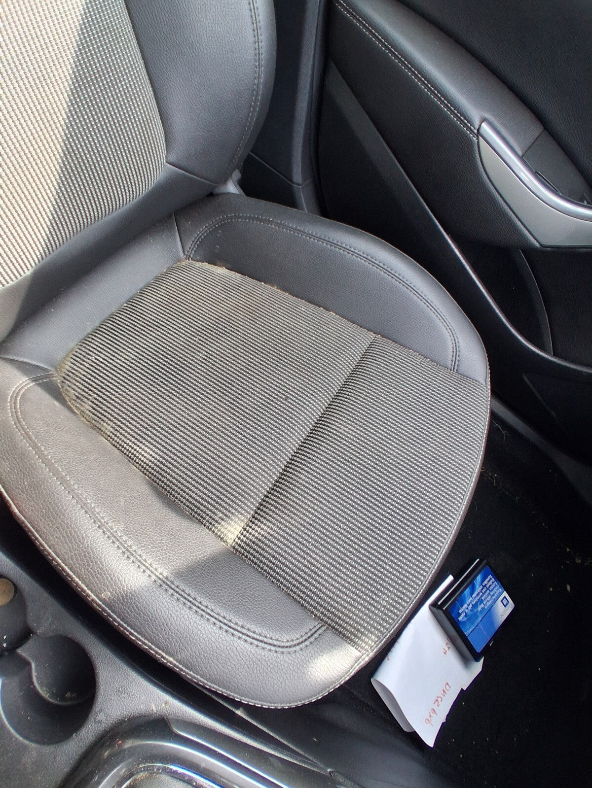 2015 VAUXHALL ASTRA J NSF PASSENGER SIDE FRONT COMPLETE SEAT HALF LEATHER