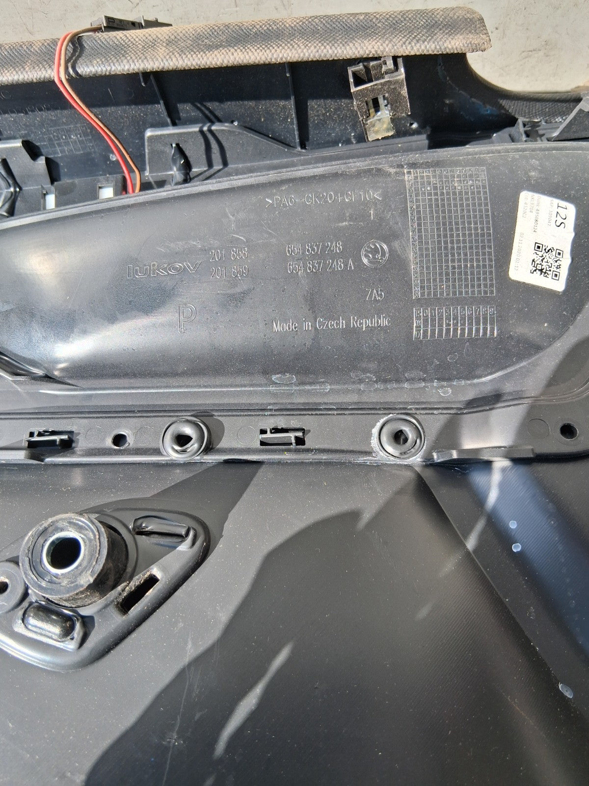 2021 SKODA SCALA OSF DRIVER SIDE FRONT DOOR CARD PANEL 656867014