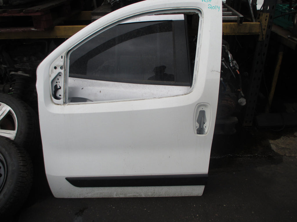 PEUGEOT BIPPER 2014 NSF PASSENGER SIDE FRONT BARE DOOR WHITE