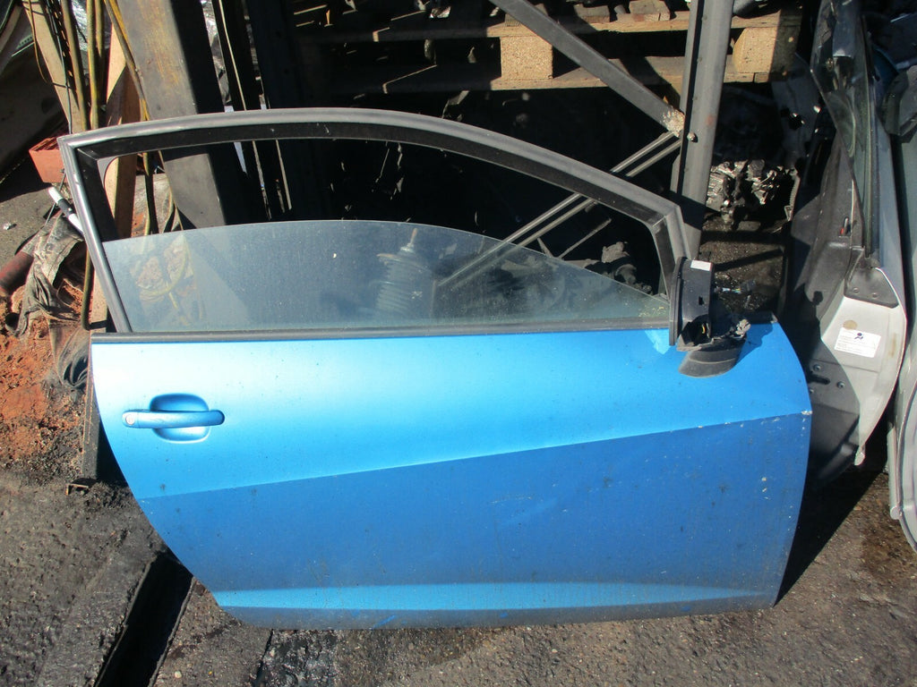 SEAT IBIZA 6J 3 DOOR OSF DRIVER SIDE FRONT COMPLETE DOOR LW5N BLUE