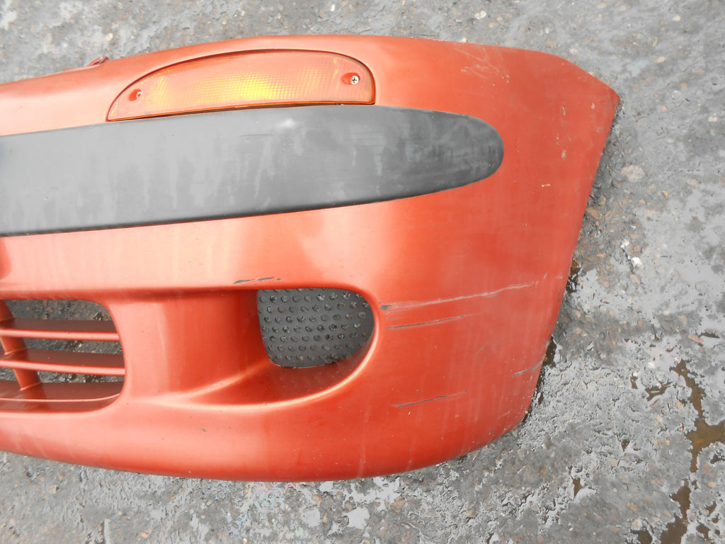 DAEWOO MATIZ 1999 COMPLETE FRONT BUMPER ORANGE