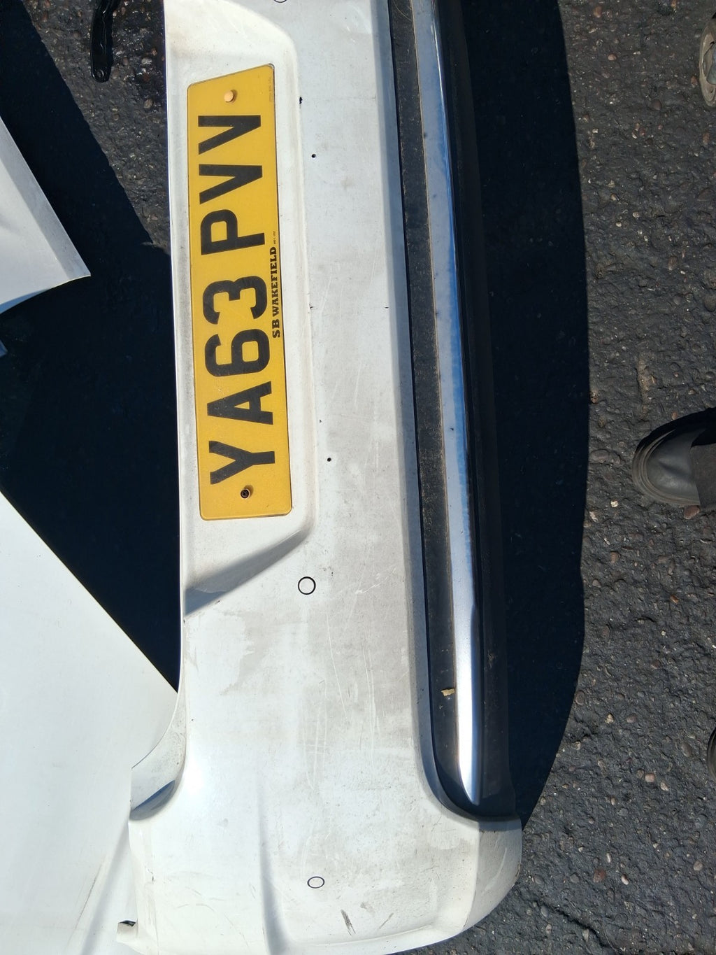 2013 CITROEN C4 MK2 COMPLETE REAR BUMPER WHITE