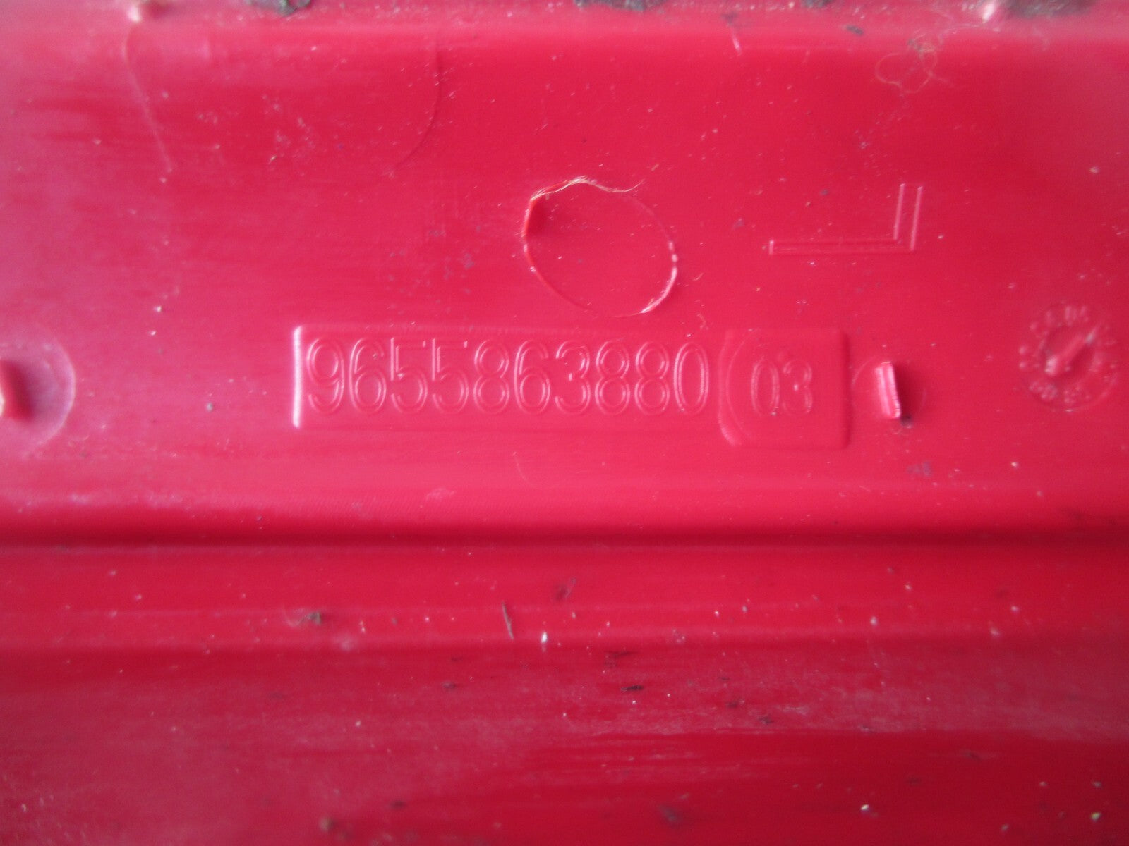 2009 CITROEN C4 NSR PASSENGER REAR TOP TAIL LIGHT 9655863880