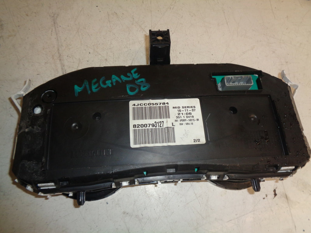 RENAULT MEGANE MK2 2008 1.9 DCI SPEEDOMETER INSTRUMENT CLUSTER 8200793127