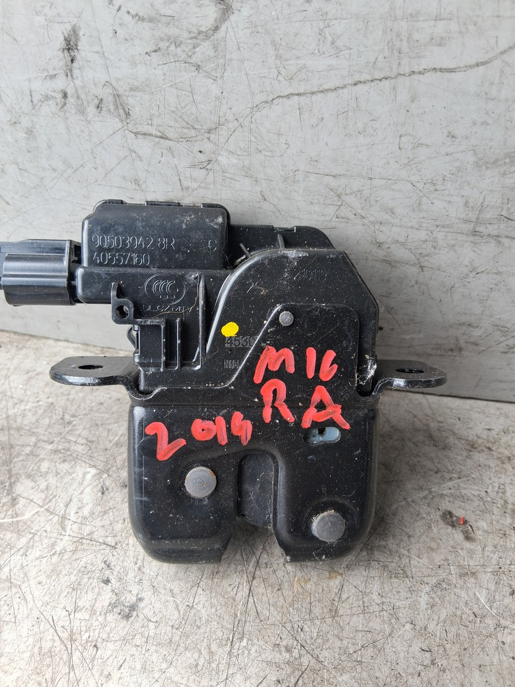 2019 NISSAN MICRA K14 REAR TAILGATE BOOTLID BOOT LOCK MECHANISM