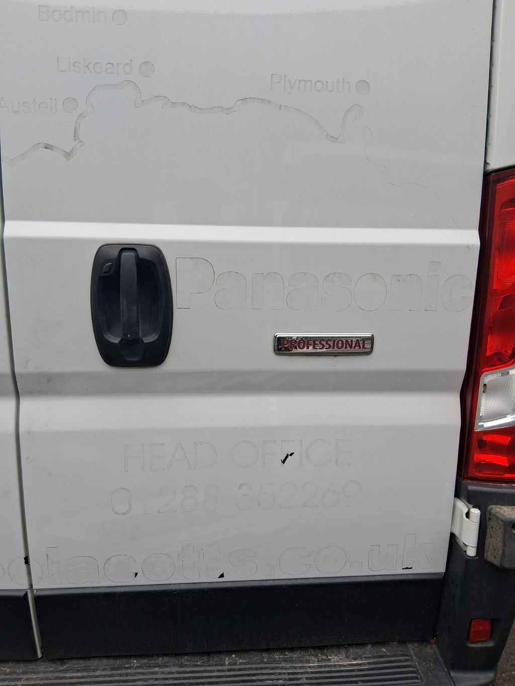 2023 FIAT DUCATO MK3 EXTRA HIGH ROOF OSR DRIVER SIDE REAR BARE DOOR WHITE