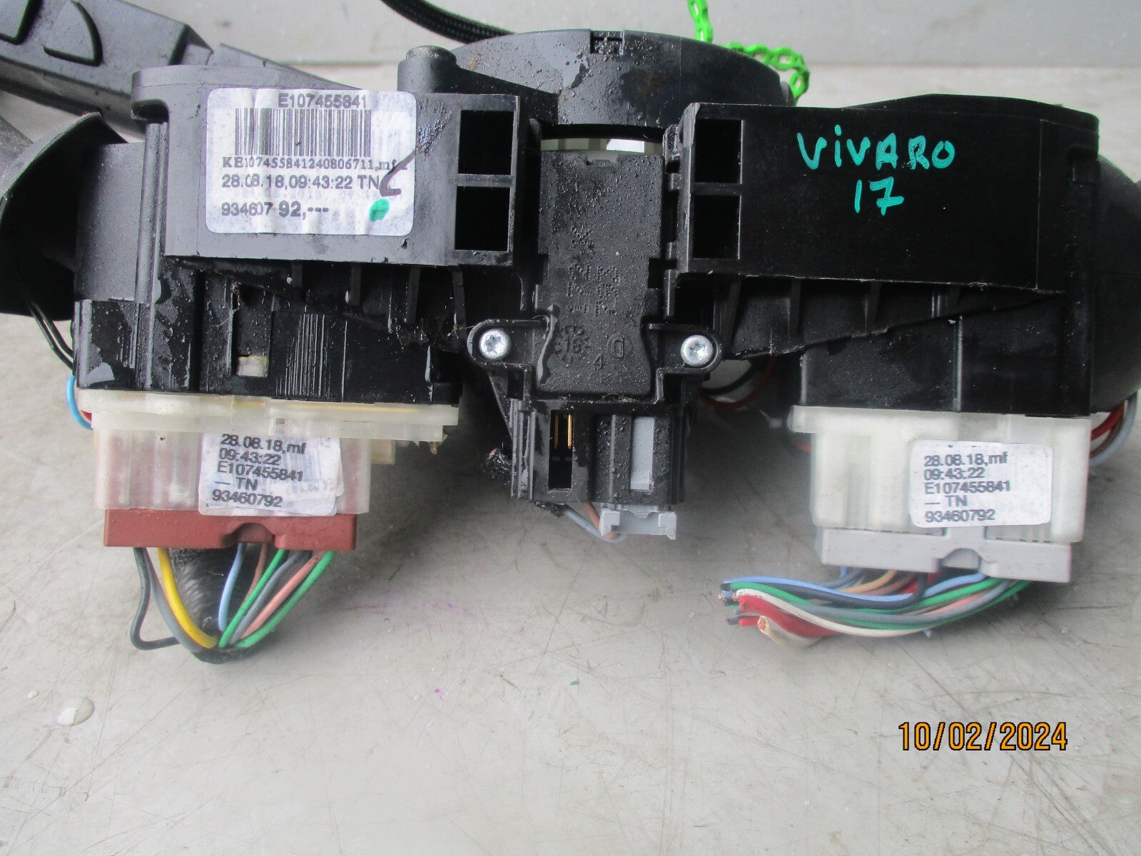 2017 VAUXHALL VIVARO NDICATOR WIPER SWITCH STALK 0265019153