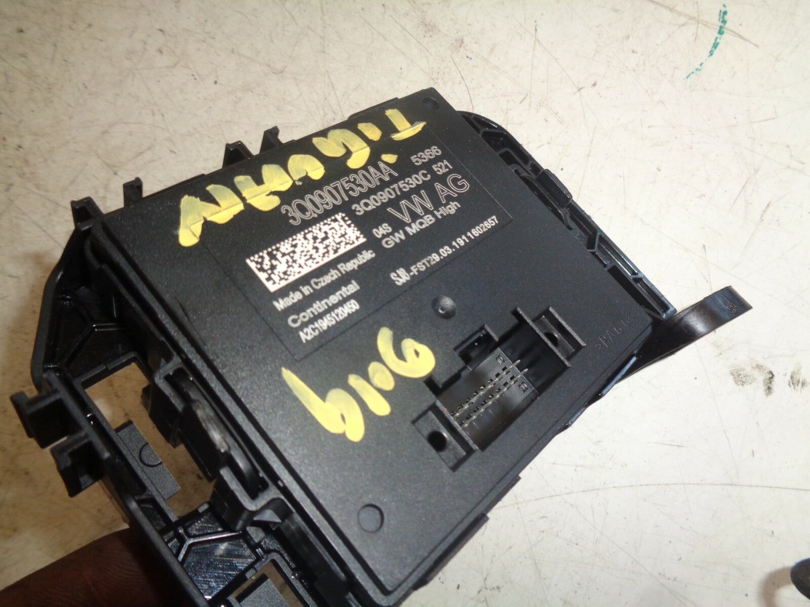 VW VOLKSWAGEN TIGUAN MK2 2019 ECU GATEWAY CONTROL MODULE UNIT 3Q0907530C