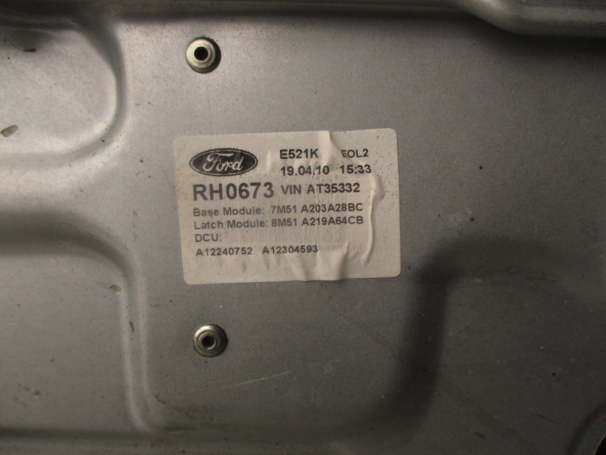 2010 FORD FOCUS MK2 OSF DRIVER FRONT RIGHT WINDOW MOTOR & REGULATOR A12304593