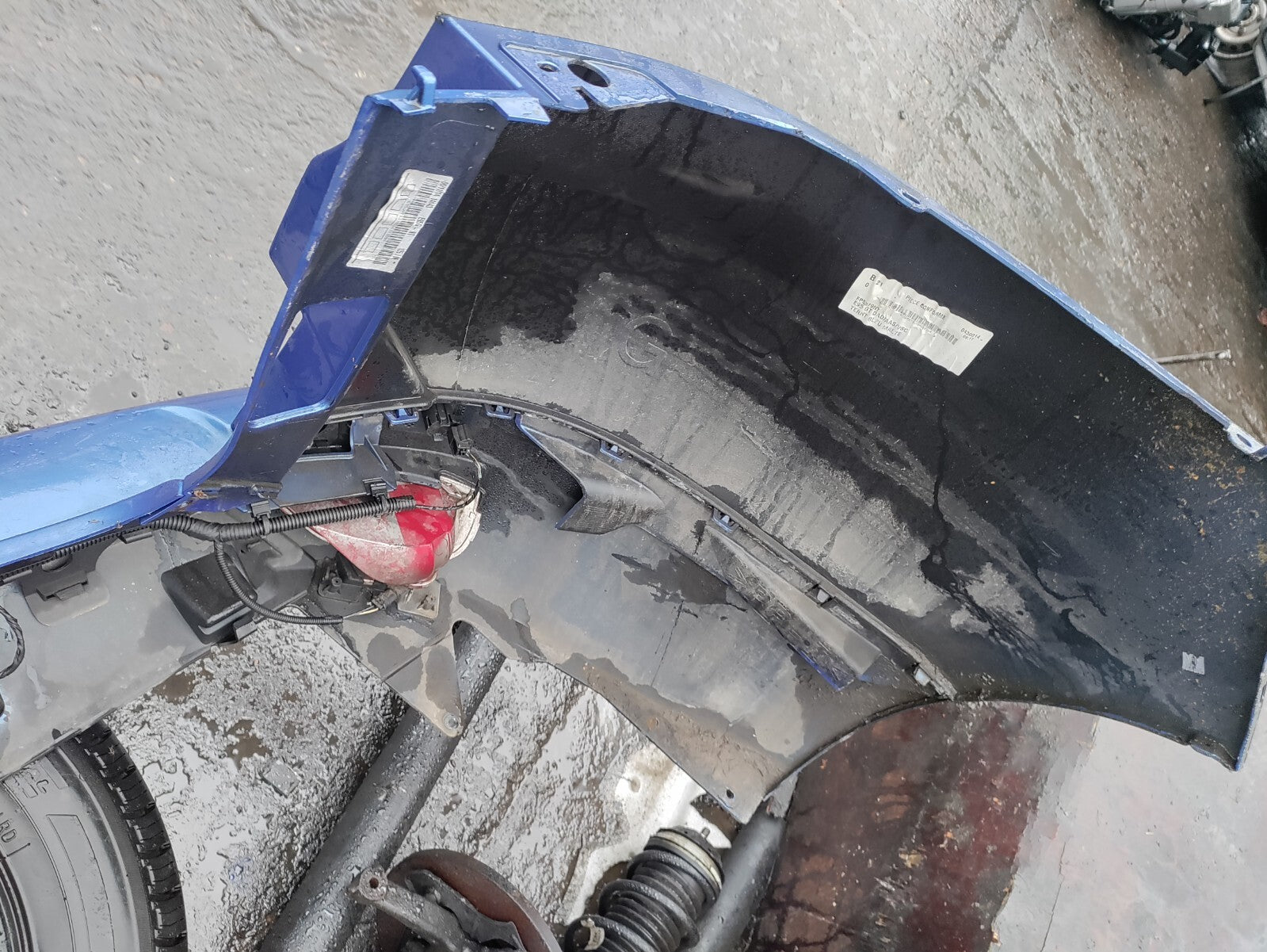 2015 RENAULT MEGANE CONVERTIBLE COMPLETE REAR BUMPER BLUE