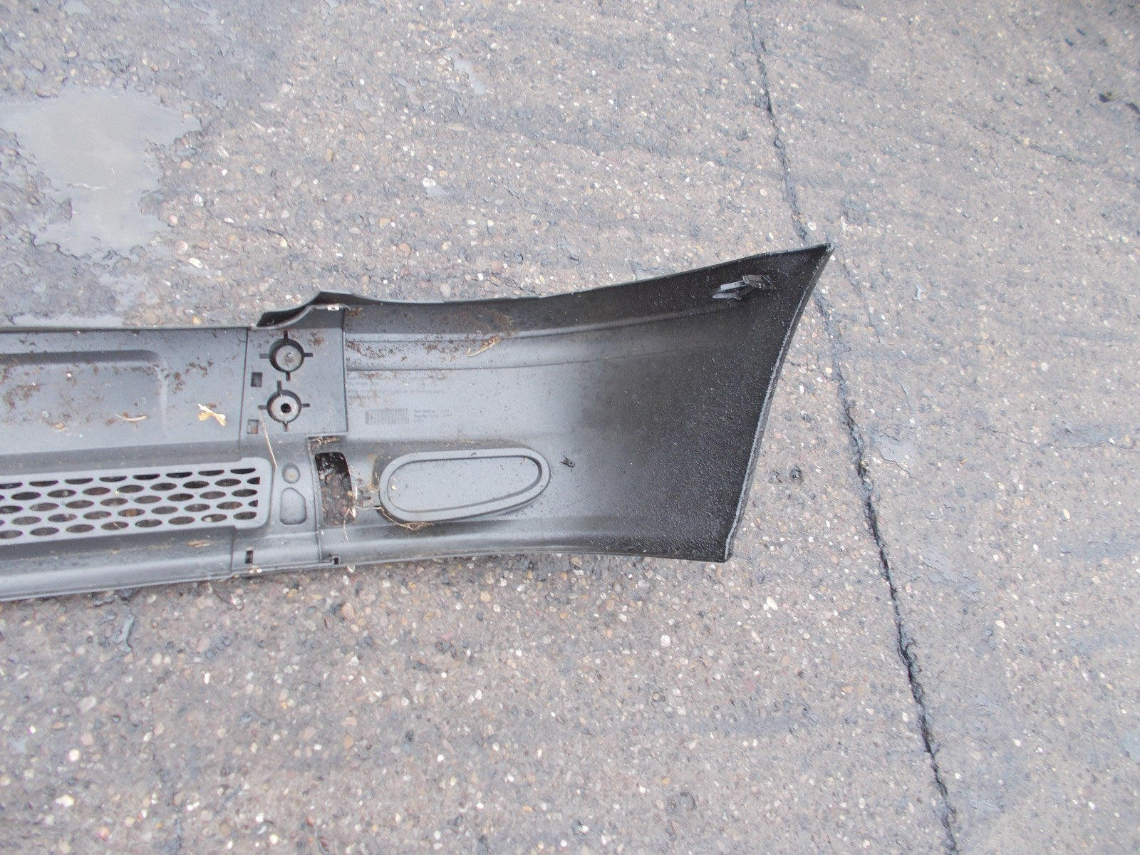 RENAULT KANGOO 2002 PANEL VAN REAR BUMPER BLACK