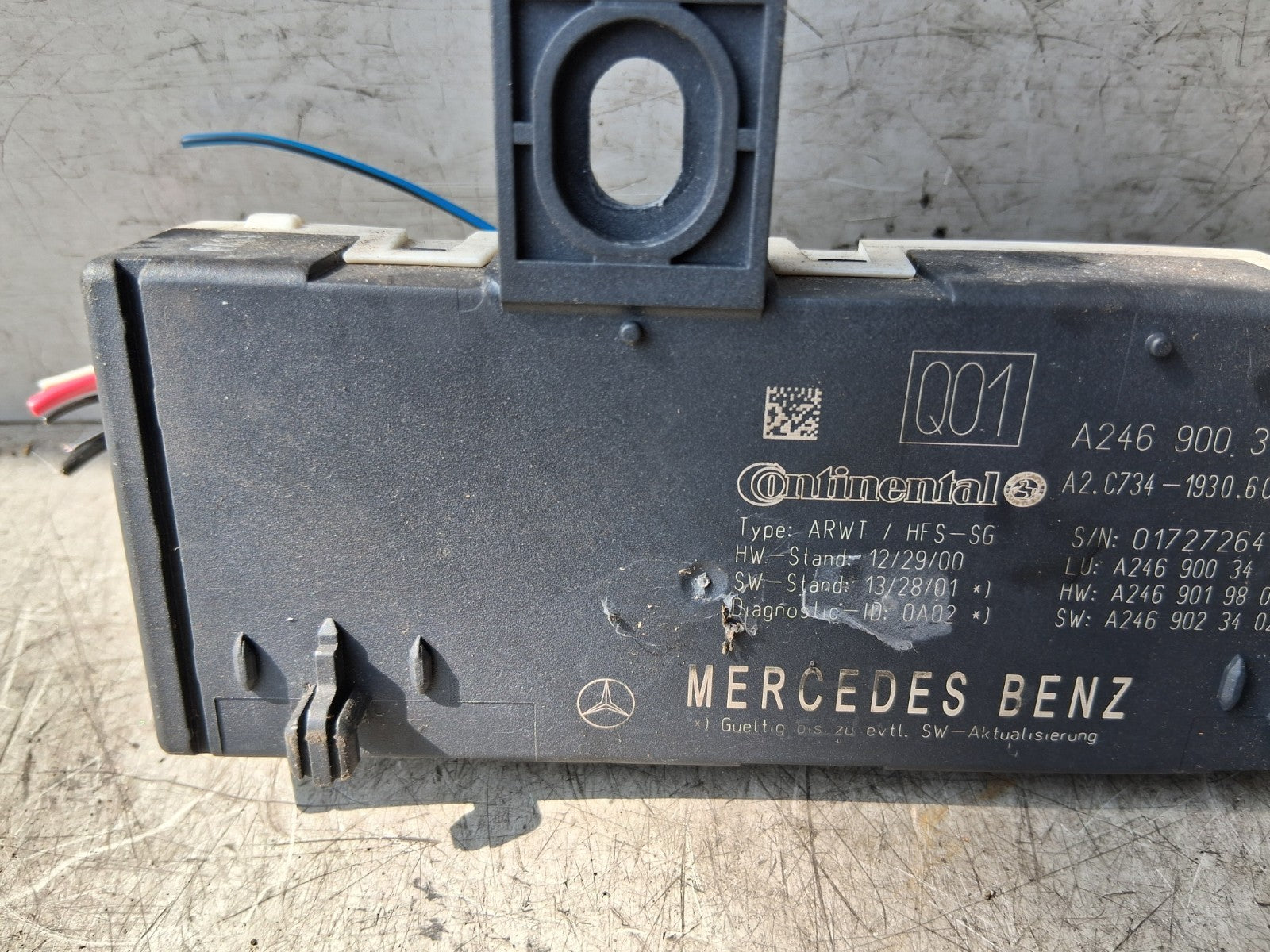 MERCEDES BENZ CLA 2014 BOOTLID CONTROL UNIT TRUNK LID MODULE A2469003413