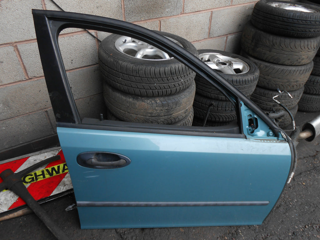 SAAB 93 2003 OSF DRIVER FRONT DOOR GLASS REGULATOR 291 GLACIER BLUE METALLIC