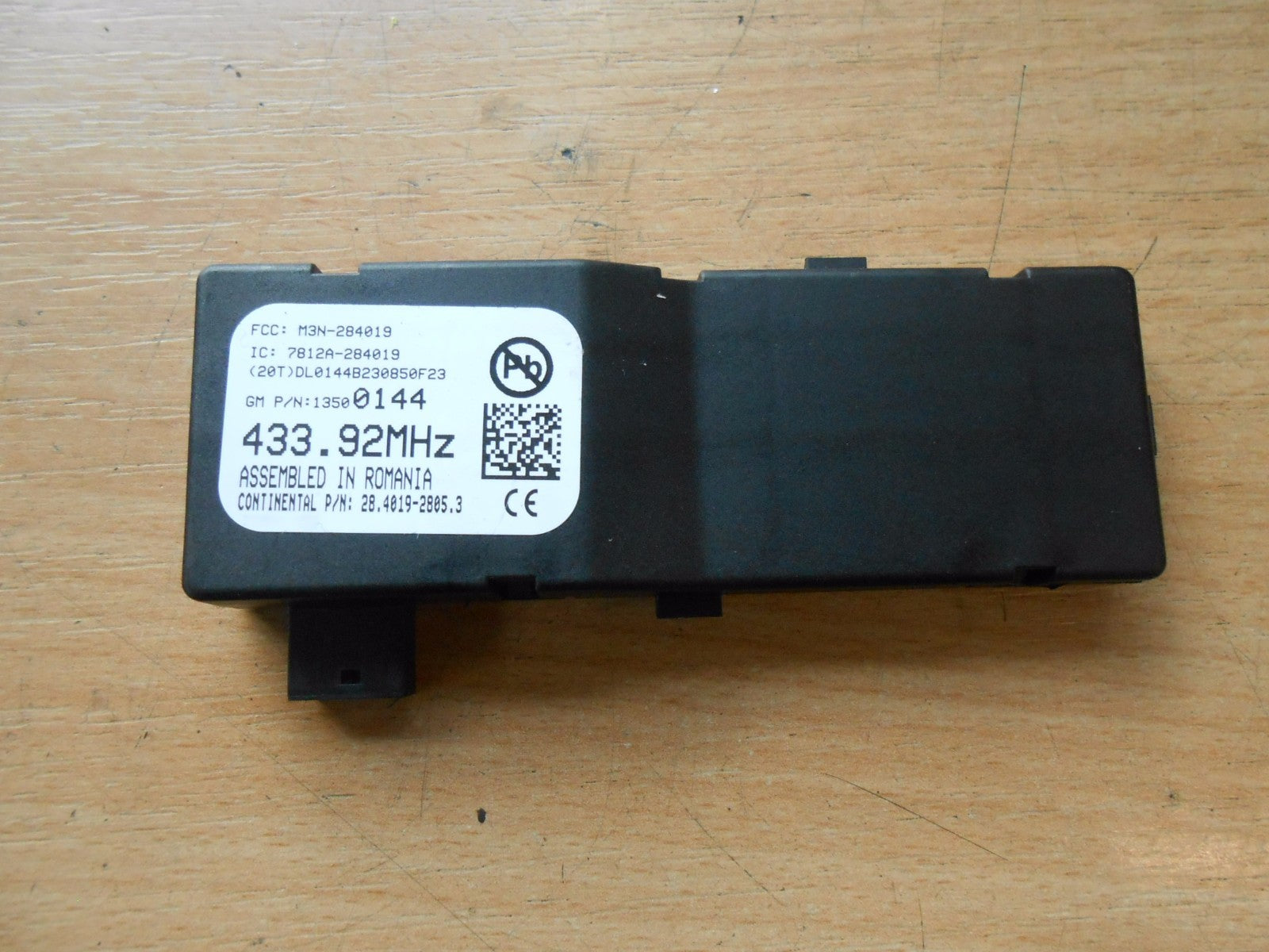 VAUXHALL ASTRA J (MK6) 2014 REMOTE CONTROL RECEIVER MODULE ECU 13500144
