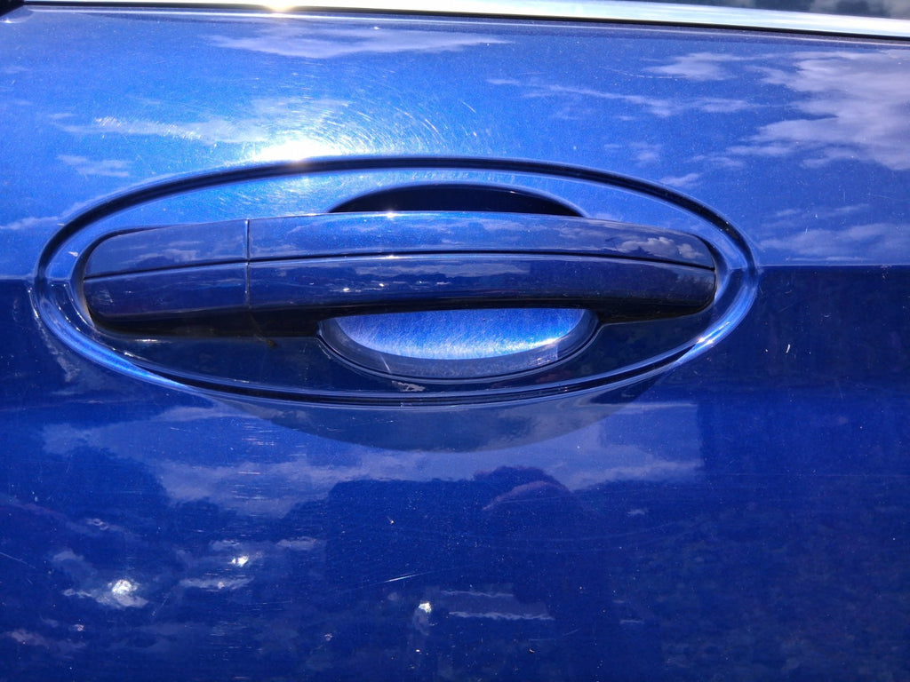 2015 FORD GRAND C MAX MK2 NSR PASSENGER SIDE REAR EXTERIOR DOOR HANDLE  BLUE