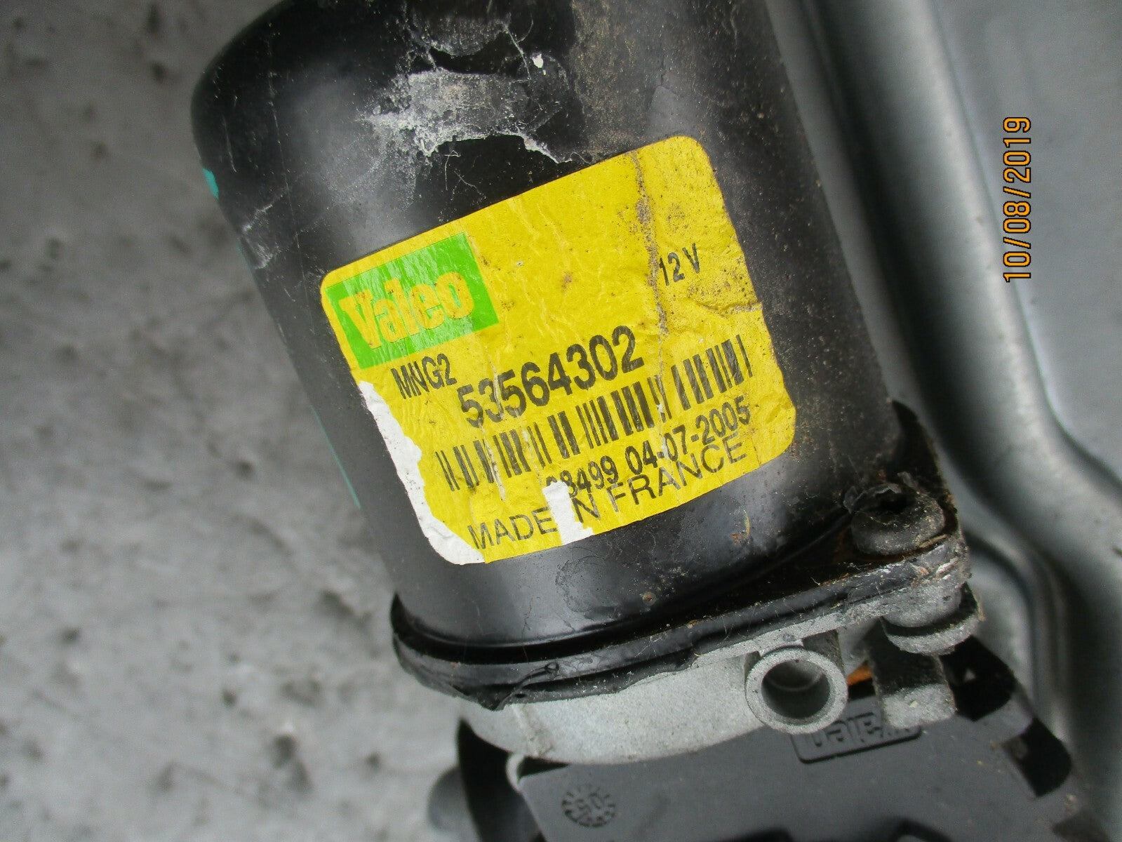 PEUGEOT 1007 FRONT WIPER MOTOR WITH LINKAGE MECH 53564302