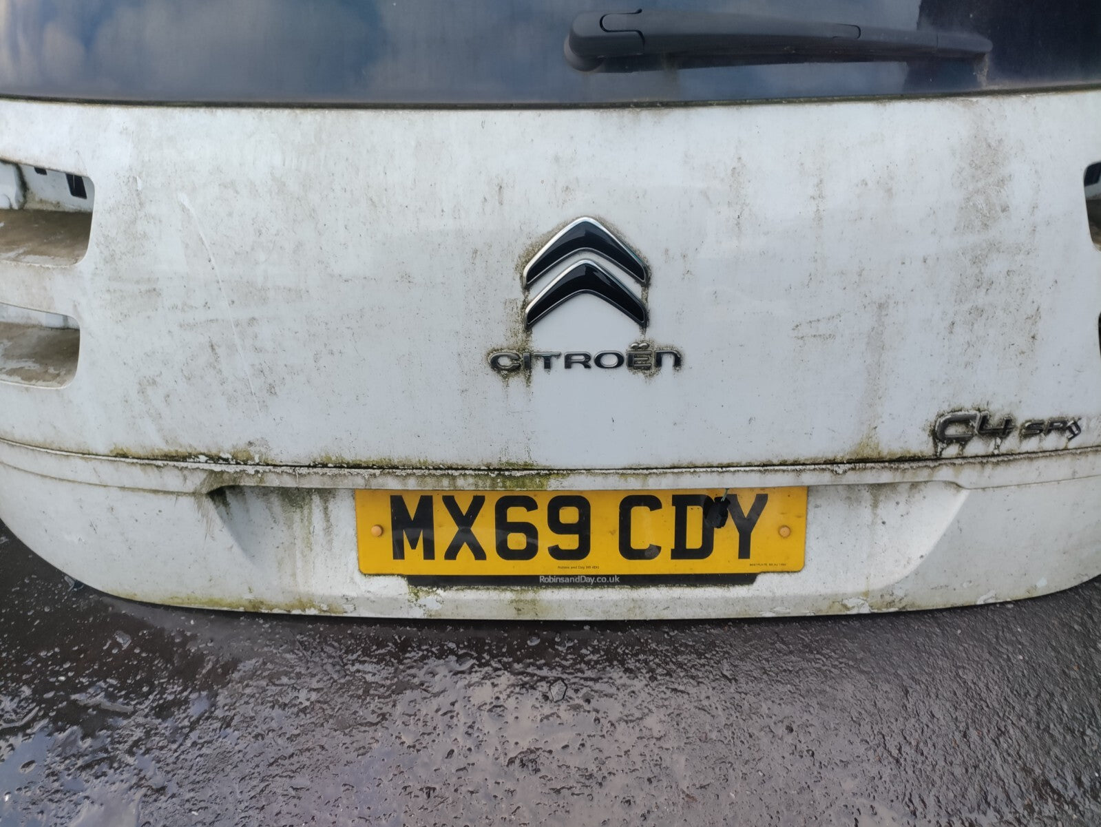 2019 CITROEN C4 GRAND SPACETOURER BARE TAILGATE BOOTLID WHITE
