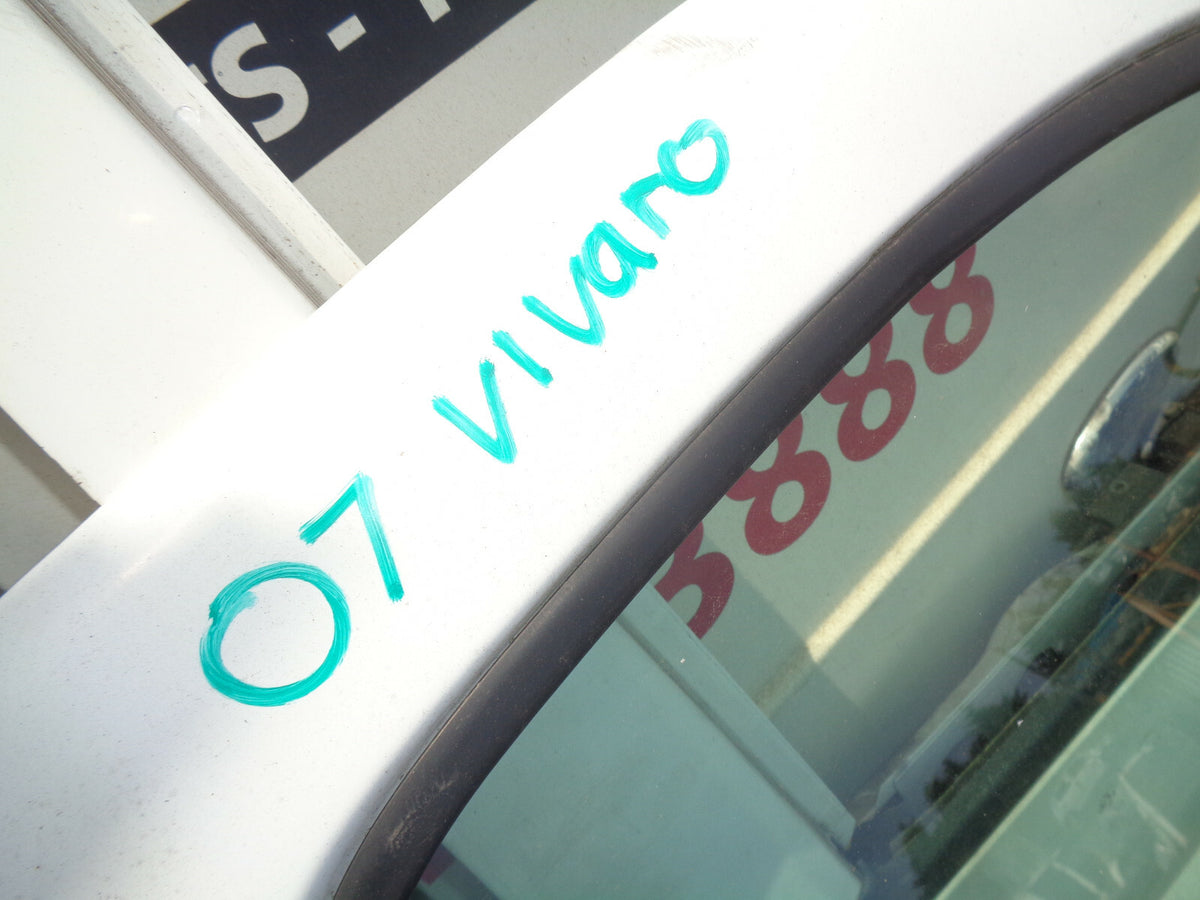 VAUXHALL VIVARO MK1 2007 OS DRIVER SIDE FRONT COMPLETE DOOR WHITE