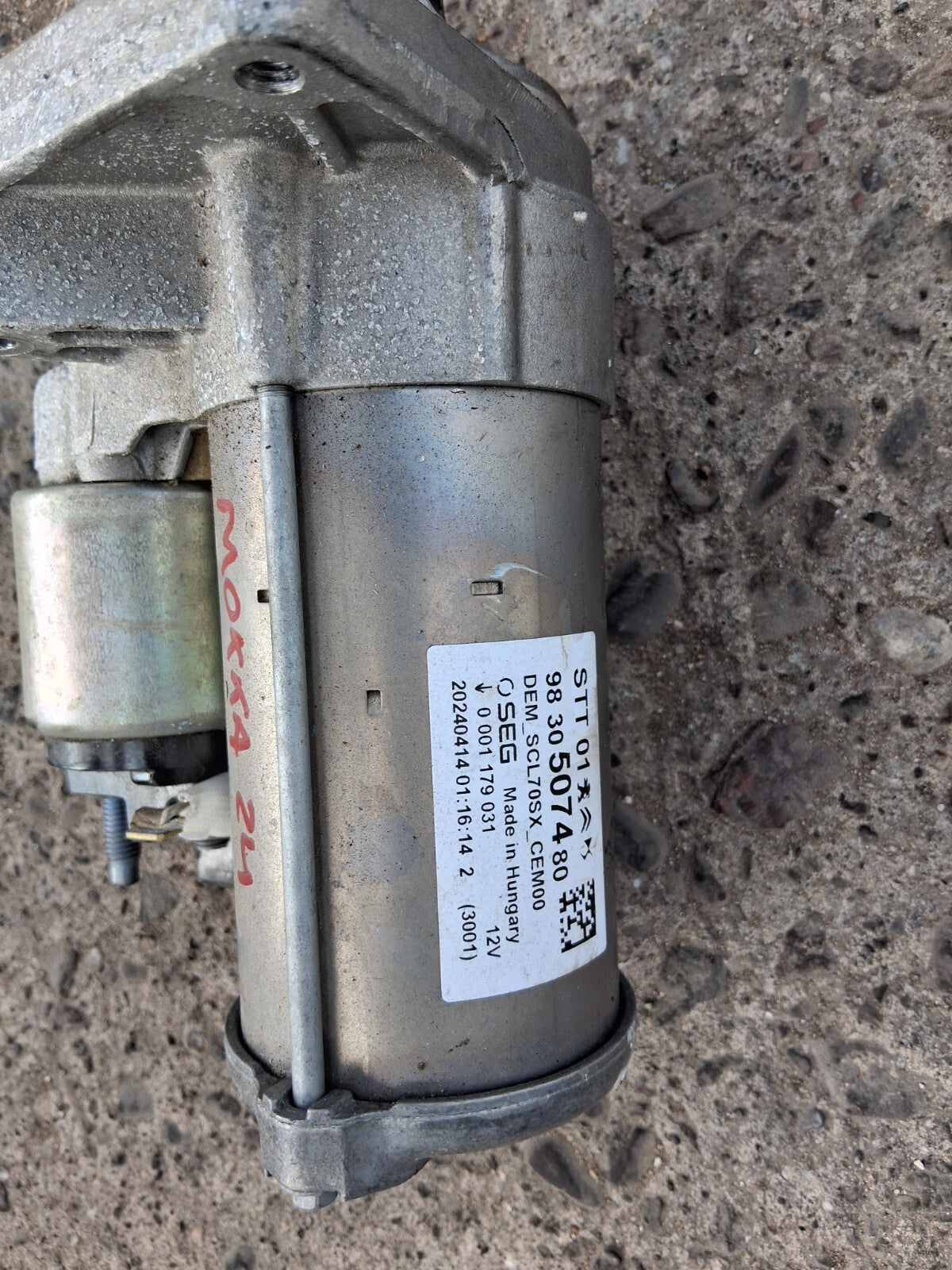 2024 VAUXHALL MOKKA B MK2 1.2 PETROL STARTER MOTOR 9830507480