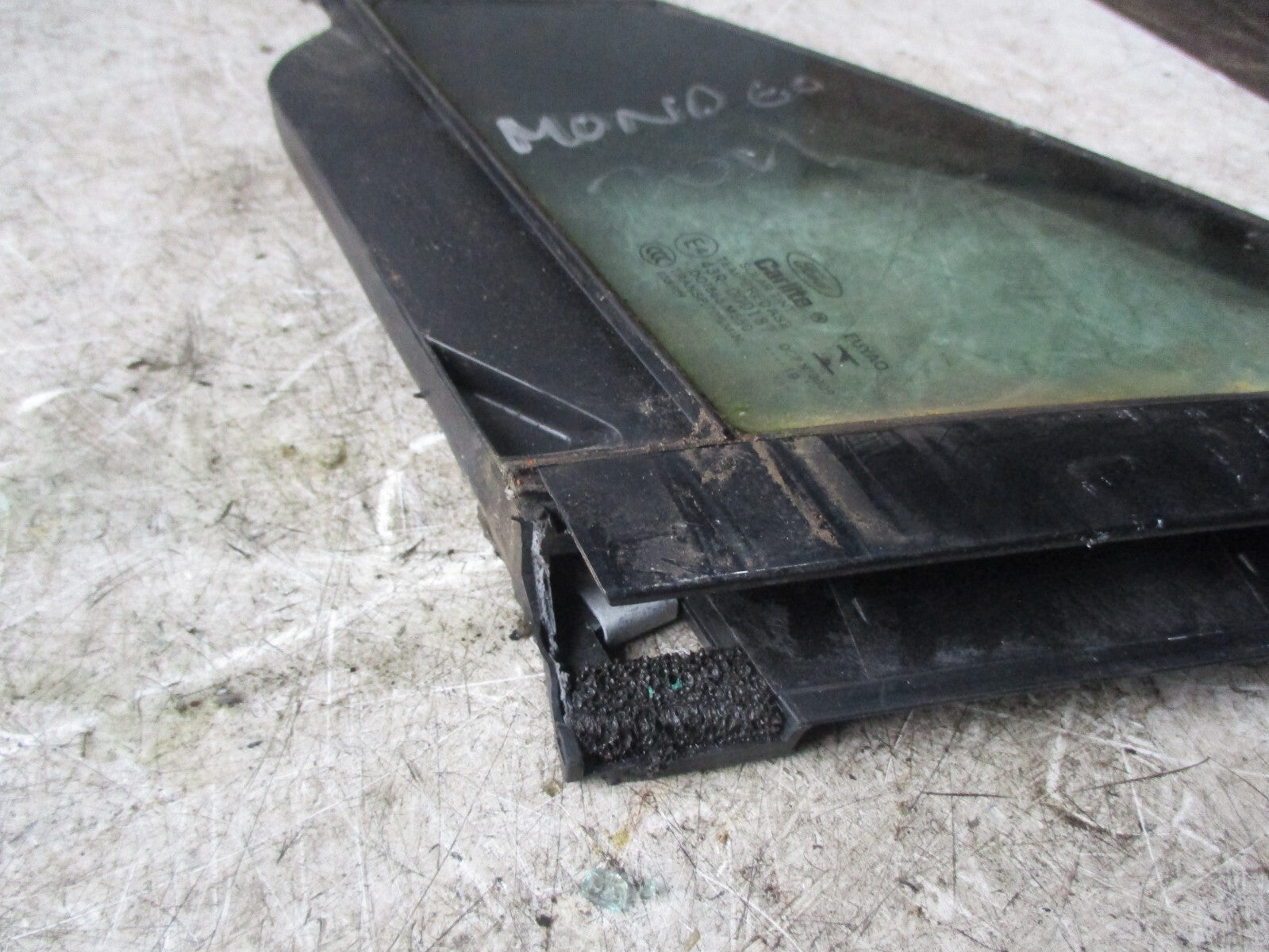 FORD MANDE0 MK5 2019 NSF PASSENGER SIDE REAR QUARTER WINDOW 43R000187