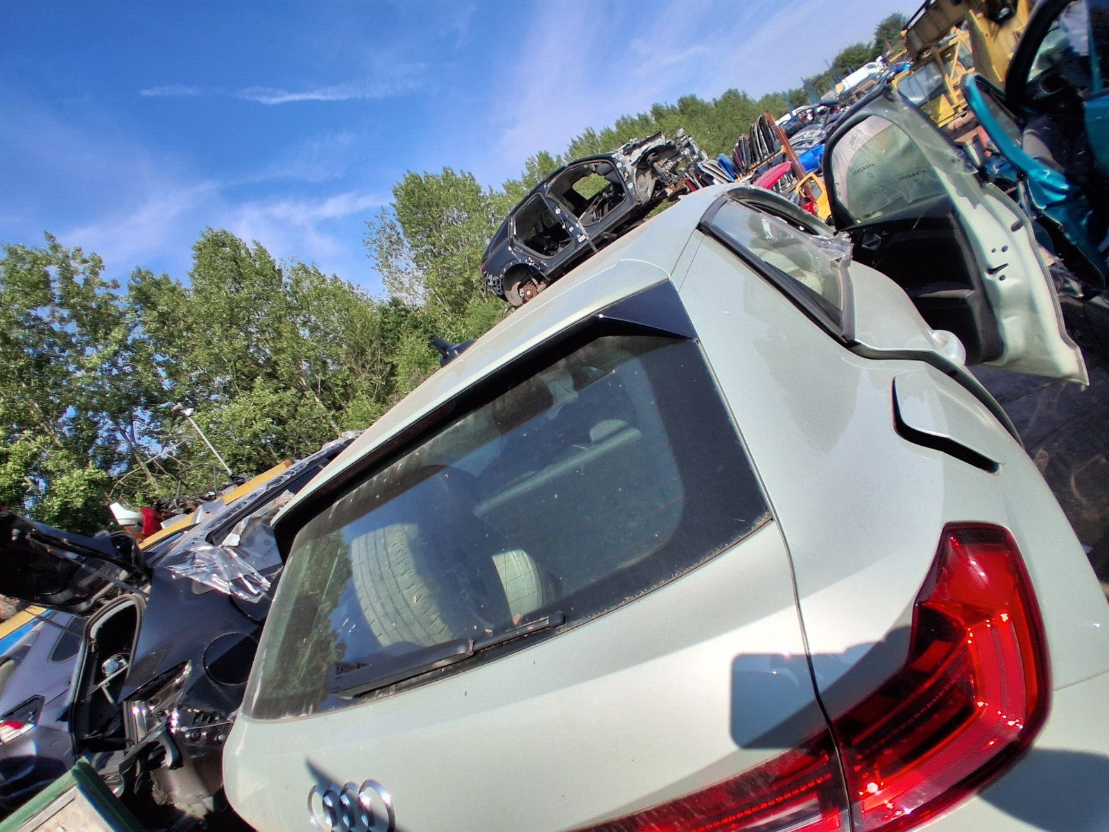 2023 AUDI A1 SPORT MK2 REAR BARE TAILGATE BOOTLID DEW SILVER METALLIC LX7E X7E