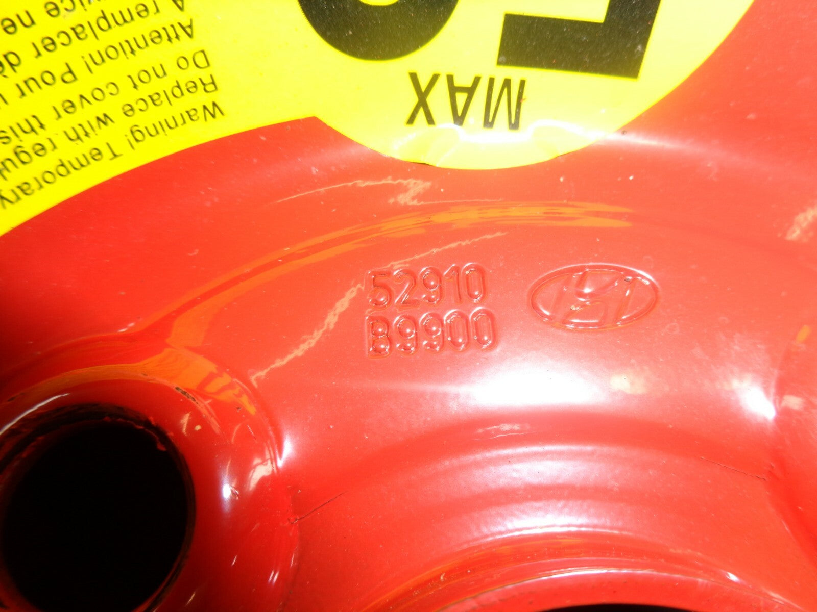 HYUNDAI i10 2016 MK2 SPACE SAVER SPARE WHEEL 5210B9900