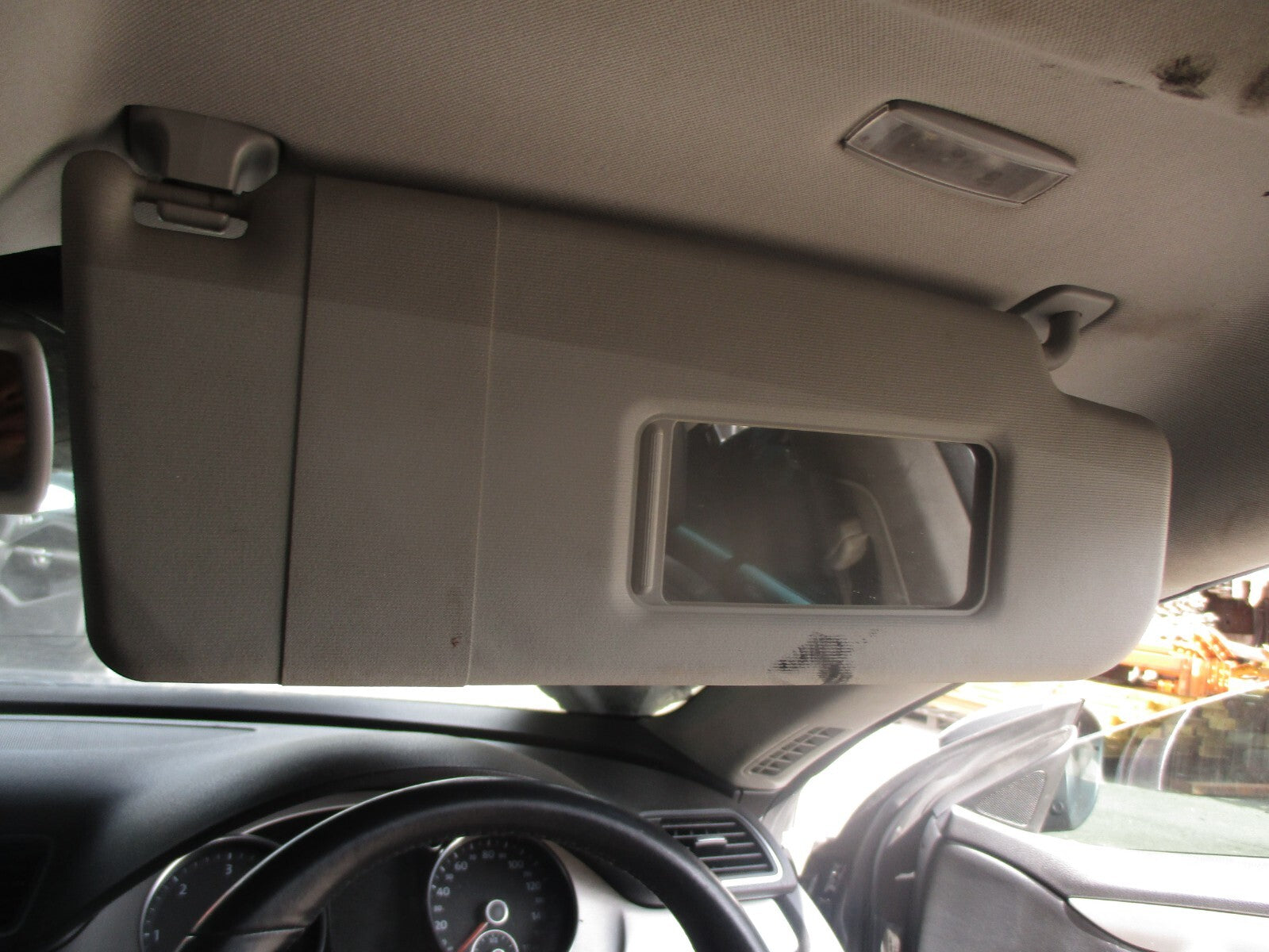 2012 VOLKSWAGEN PASSAT CC OSF DRIVER SIDE FRONT RIGHT SUN VISOR