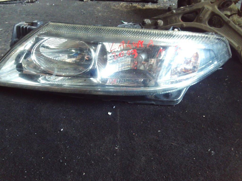 RENAULT LAGUNA 2003 MK2 NSF PASSENGER SIDE FRONT LEFT HEADLIGHT