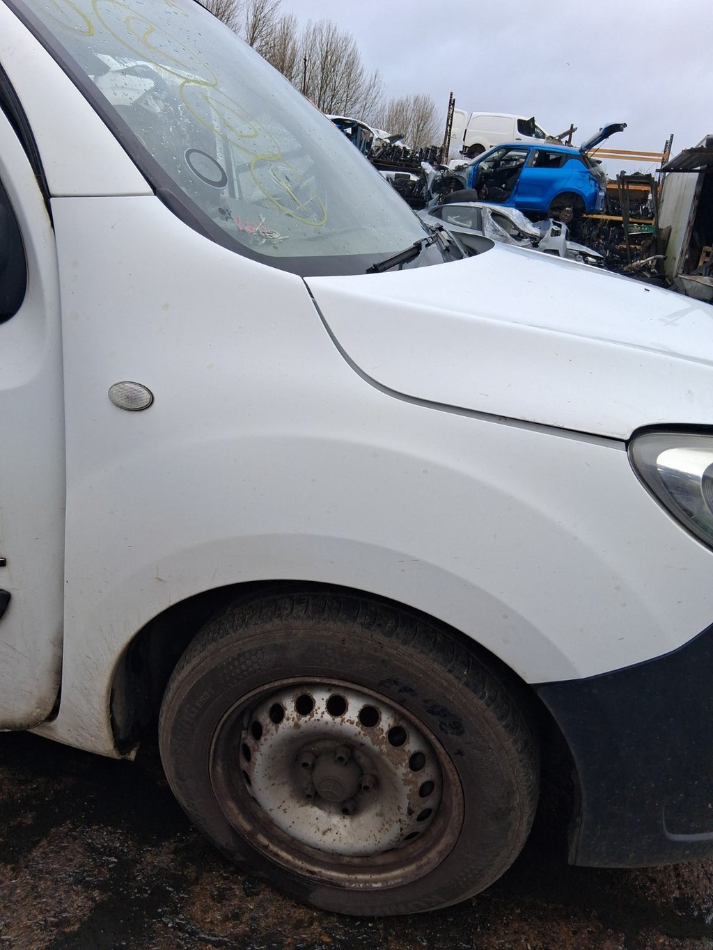 2016 MERCEDES CITAN W415 OSF DRIVER SIDE FRONT RIGHT WING PANEL WHITE
