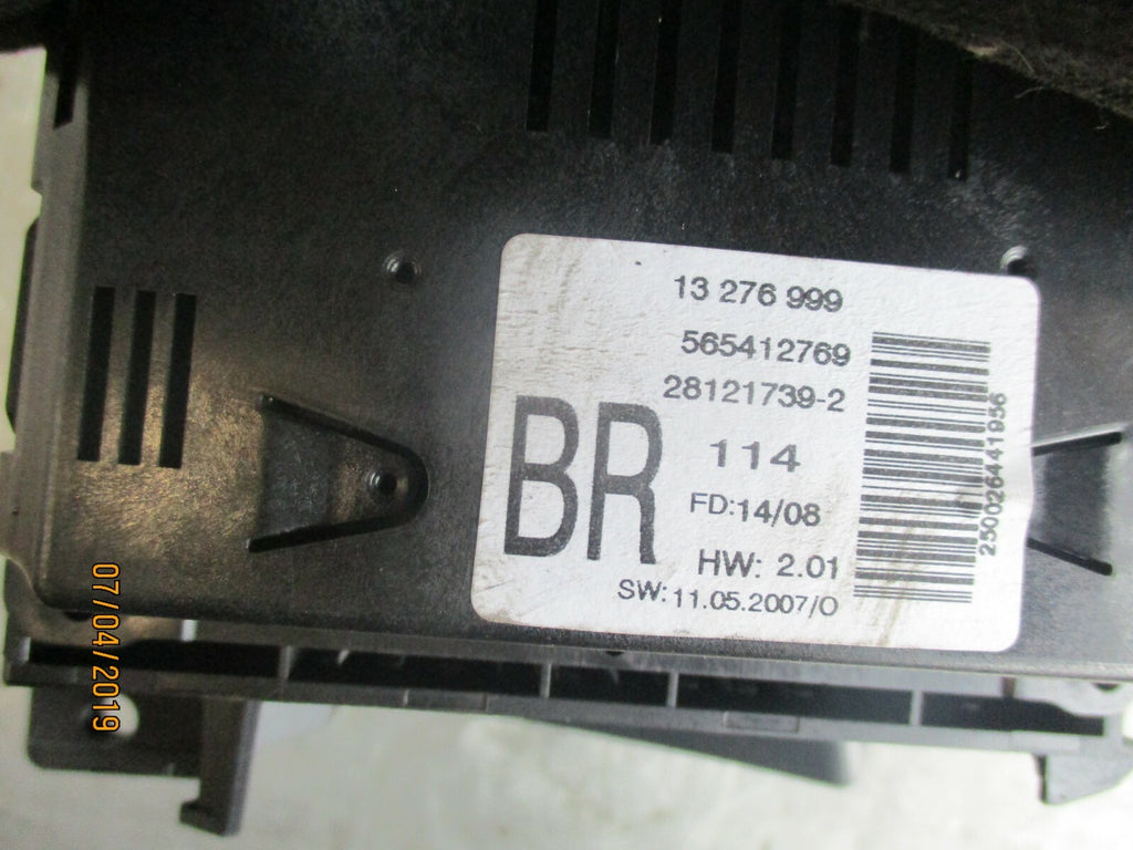 VAUXHALL ASTRA H CENTRAL DIGITAL DISPLAY SCREEN 13276999