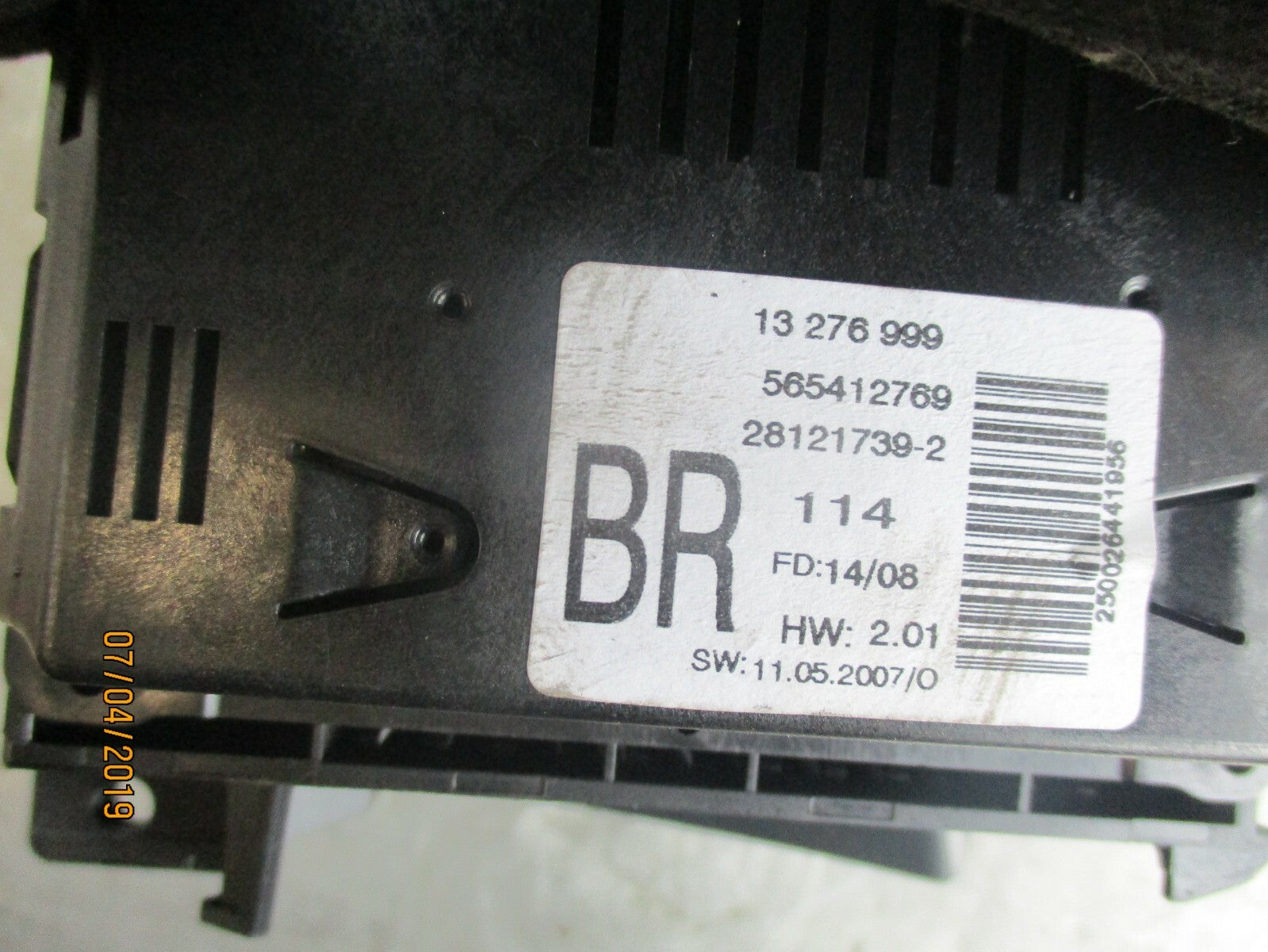 VAUXHALL ASTRA H CENTRAL DIGITAL DISPLAY SCREEN 13276999