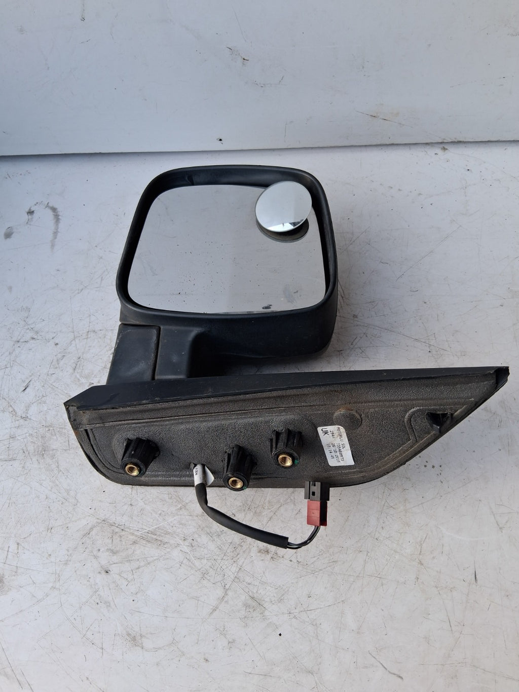 2015 FIAT FIORINO NS PASSENGER SIDE LEFT WING MIRROR BLACK 735460573