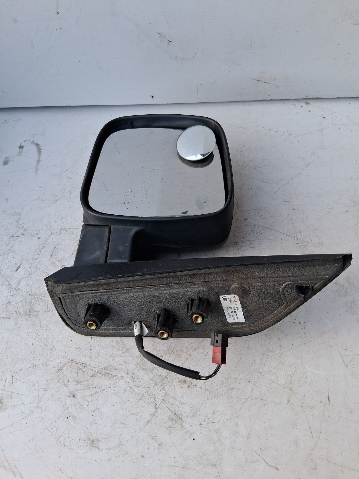2015 FIAT FIORINO NS PASSENGER SIDE LEFT WING MIRROR BLACK 735460573