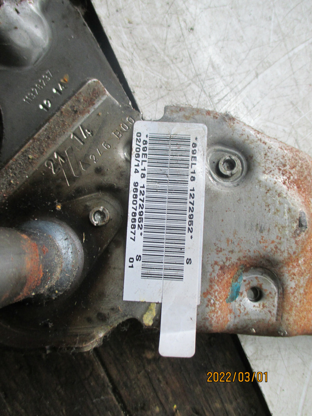 PEUGEOT PARTNER MK2 2014 MANUAL HANDBRAKE LEVER MECHANISM