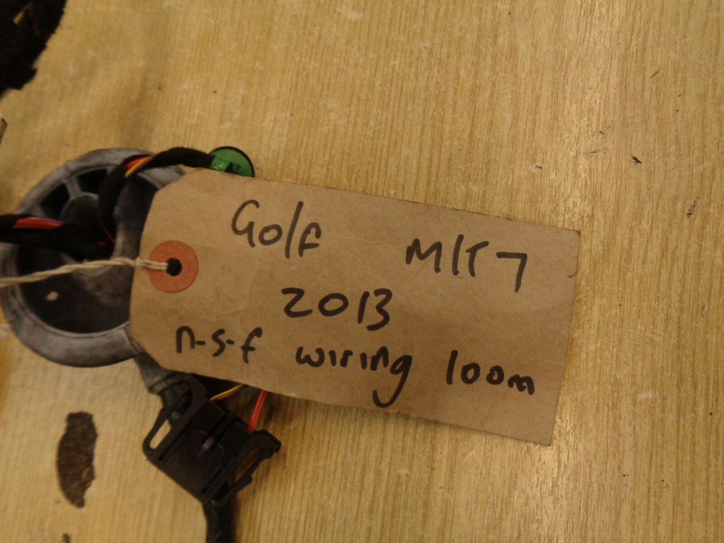 VW VOLKSWAGEN GOLF MK7 2013 NSF PASSENGER FRONT DOOR WIRING LOOM 5G4971120JF