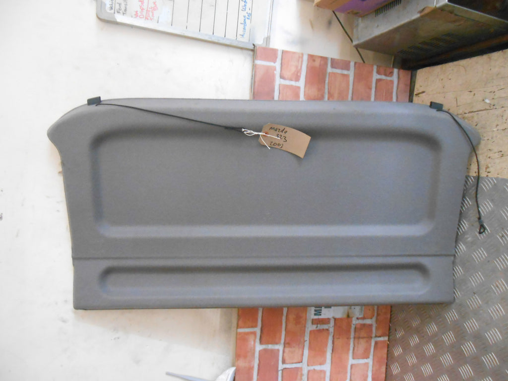 MAZDA 323 2003 5 DOOR REAR STORAGE PARCEL SHELF LOAD COVER GREY