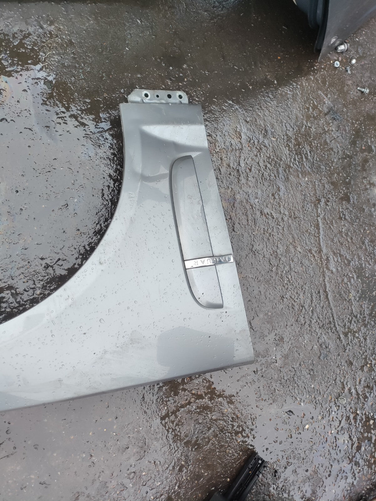 2009 JAGUAR XF X250 OSF DRIVER SIDE WING PANEL SILVER