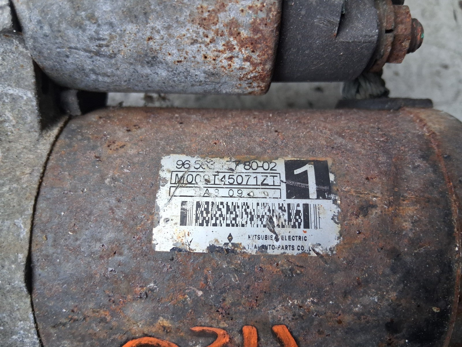 2010 CITROEN C2 MK2 STARTER MOTOR 9656317780