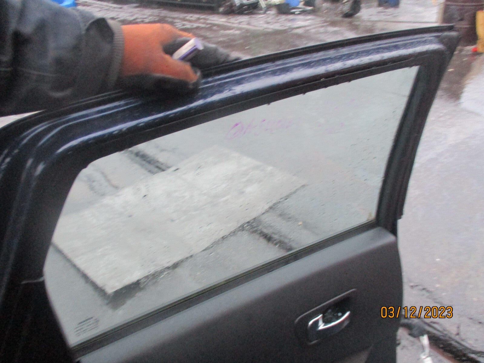 2009 NISSAN QASHQAI J10 NSR PASSENGER SIDE REAR DOOR COMPLETE BLUE BW9