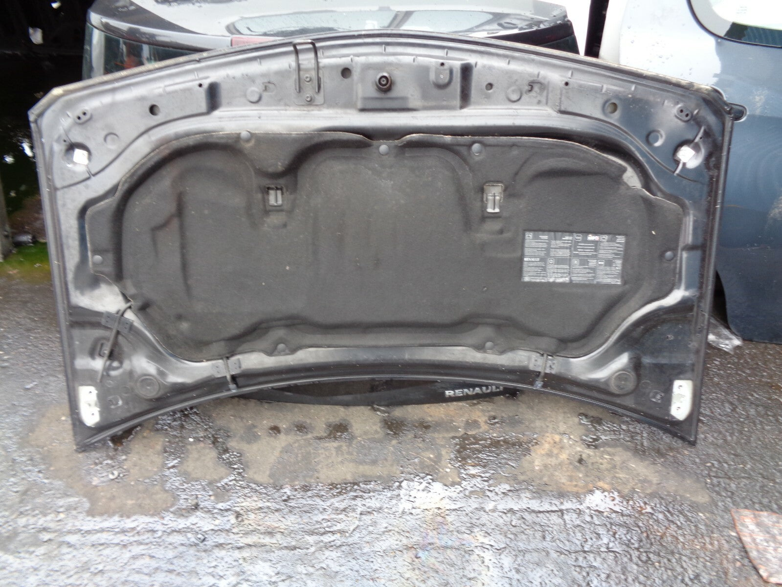 RENAULT MEGANE 2006 MK2 COMPLETE FRONT HOOD BOONET PANEL GREY