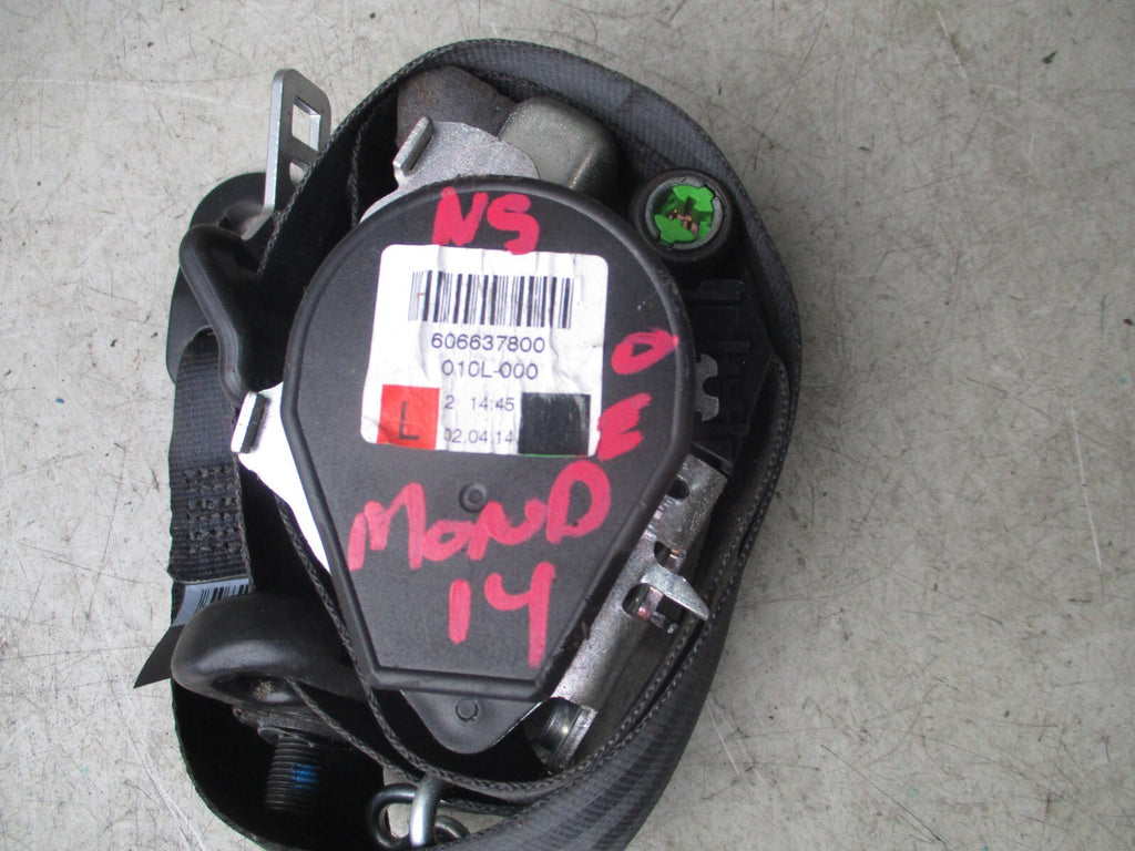 FORD MONDEO MK4 2014 NSF PASSENGER SIDE FRONT SEAT BELT 606637800