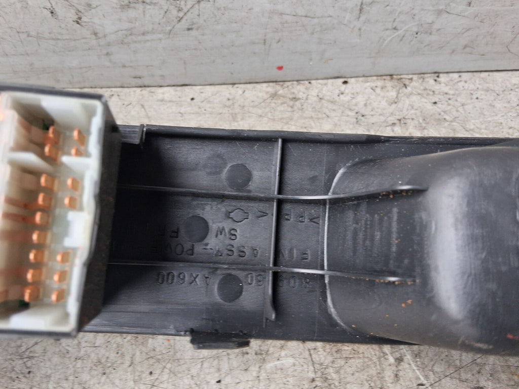 NISSAN MICRA 2006 K12 OSF DRIVER SIDE FRONT WINDOW CONTROL SWITCH 80960AX600