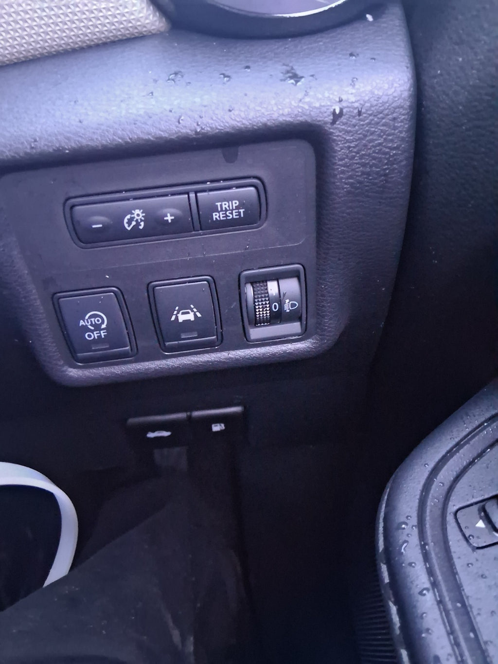 2018 NISSAN MICRA K14 HEADLIGHT ADJUSTER CONTROL SWITCH PANEL